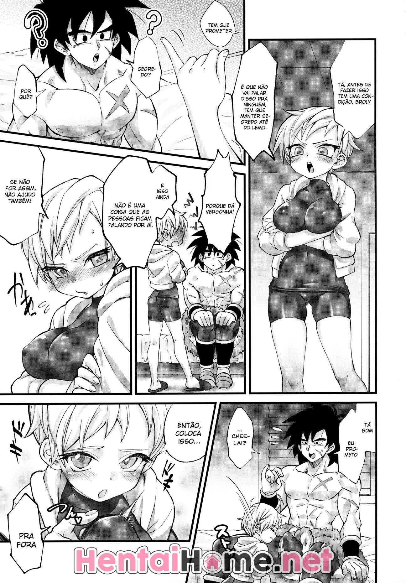 Dragon Ball Hentai: Cheelai Transa Com Broly e Leva Rola no Cu - Em HQ Brasileiro
