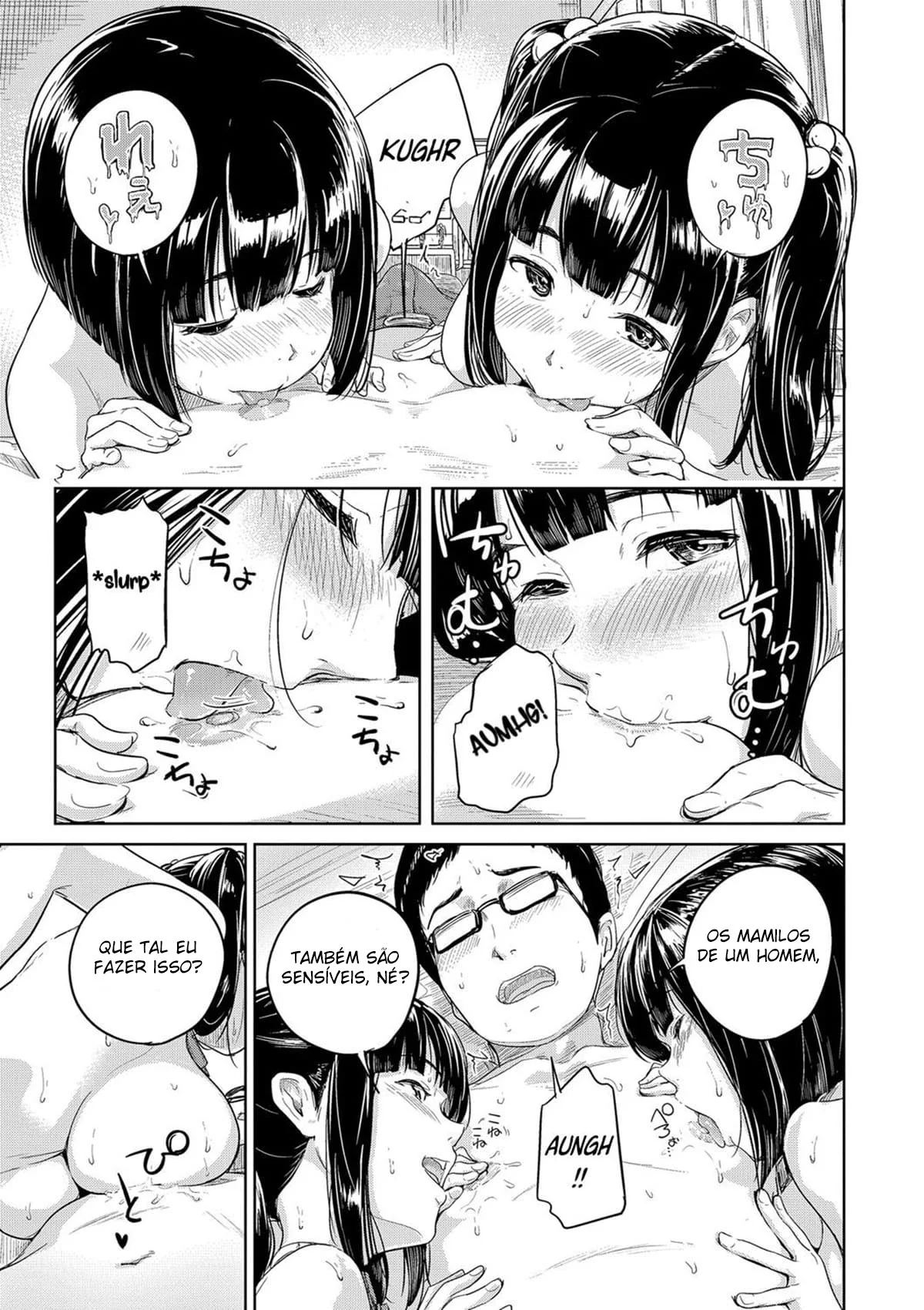 Duelo de Irmãs Gêmeas Piranhas Concorrendo pela Pica do Nerd Sortudo em HQ Brasileiro