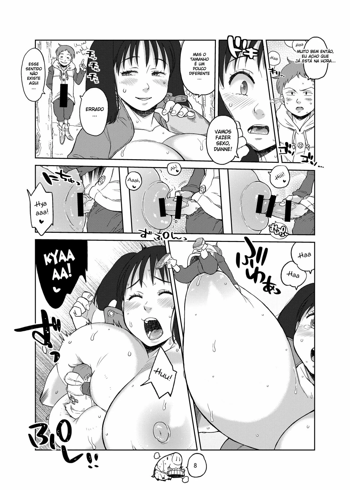 Elizabeth Peituda Dando o Cu Para King - Nanatsu no Taizai Hentai HQ Brasileiro