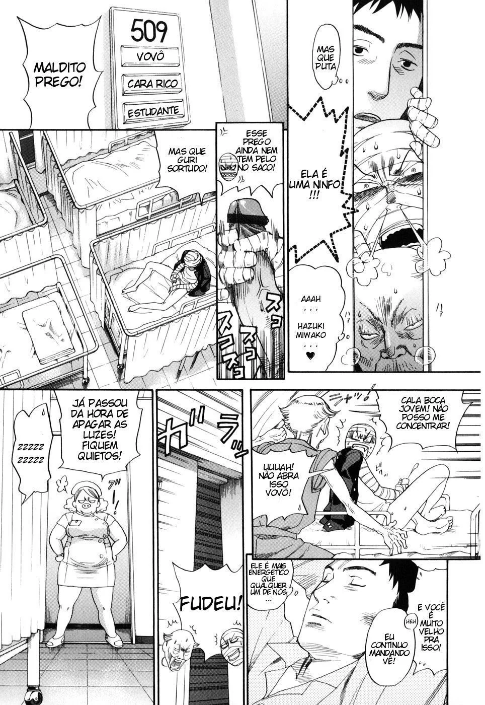 Enfermeira Piranha: Cuidados Especiais na Pica do Paciente Yuu em HQ Brasileiro