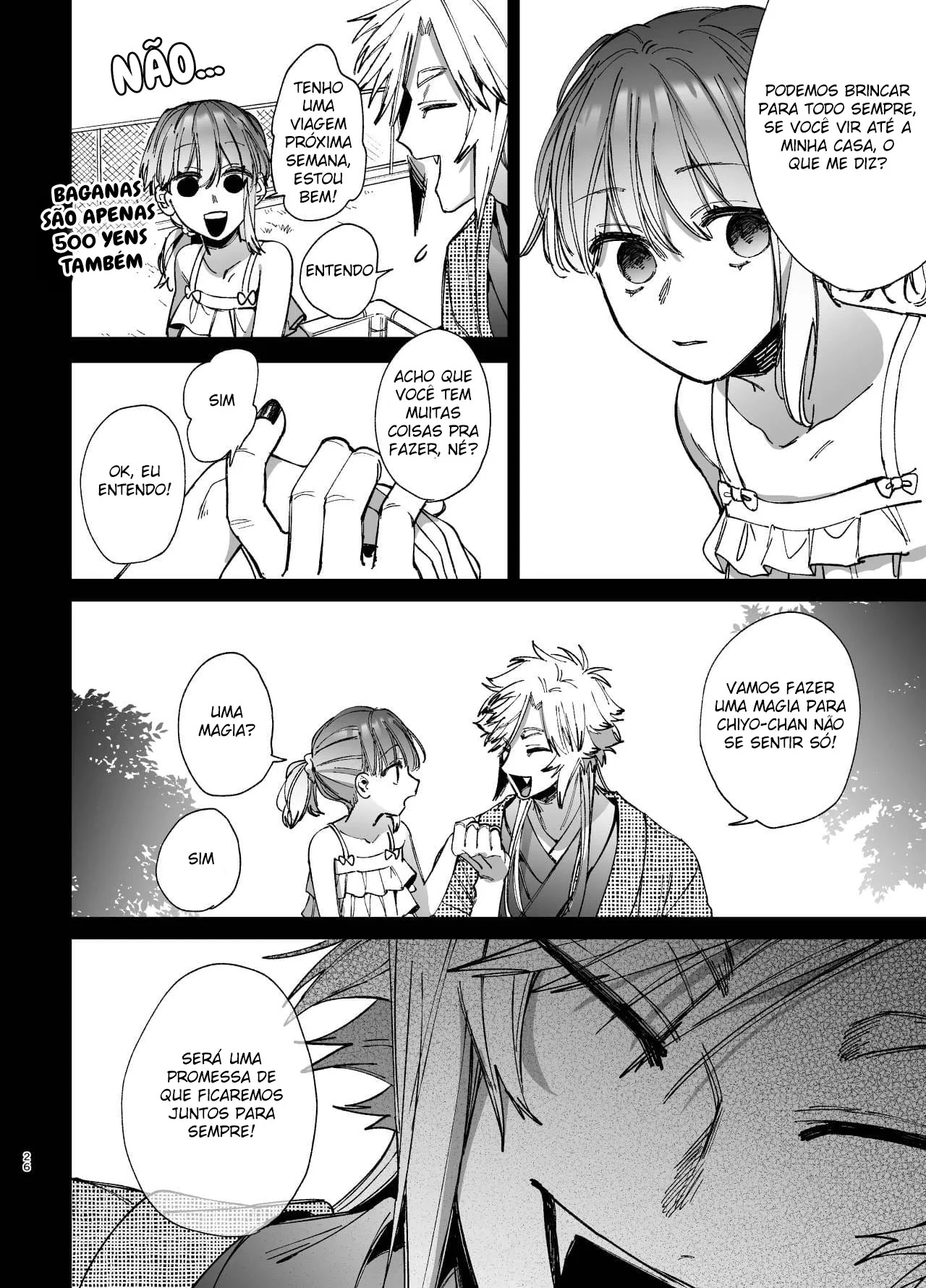 Espírito de Raposa Enfrenta Rola: Chiyo-chan em Apuros!" em HQ Brasileiro