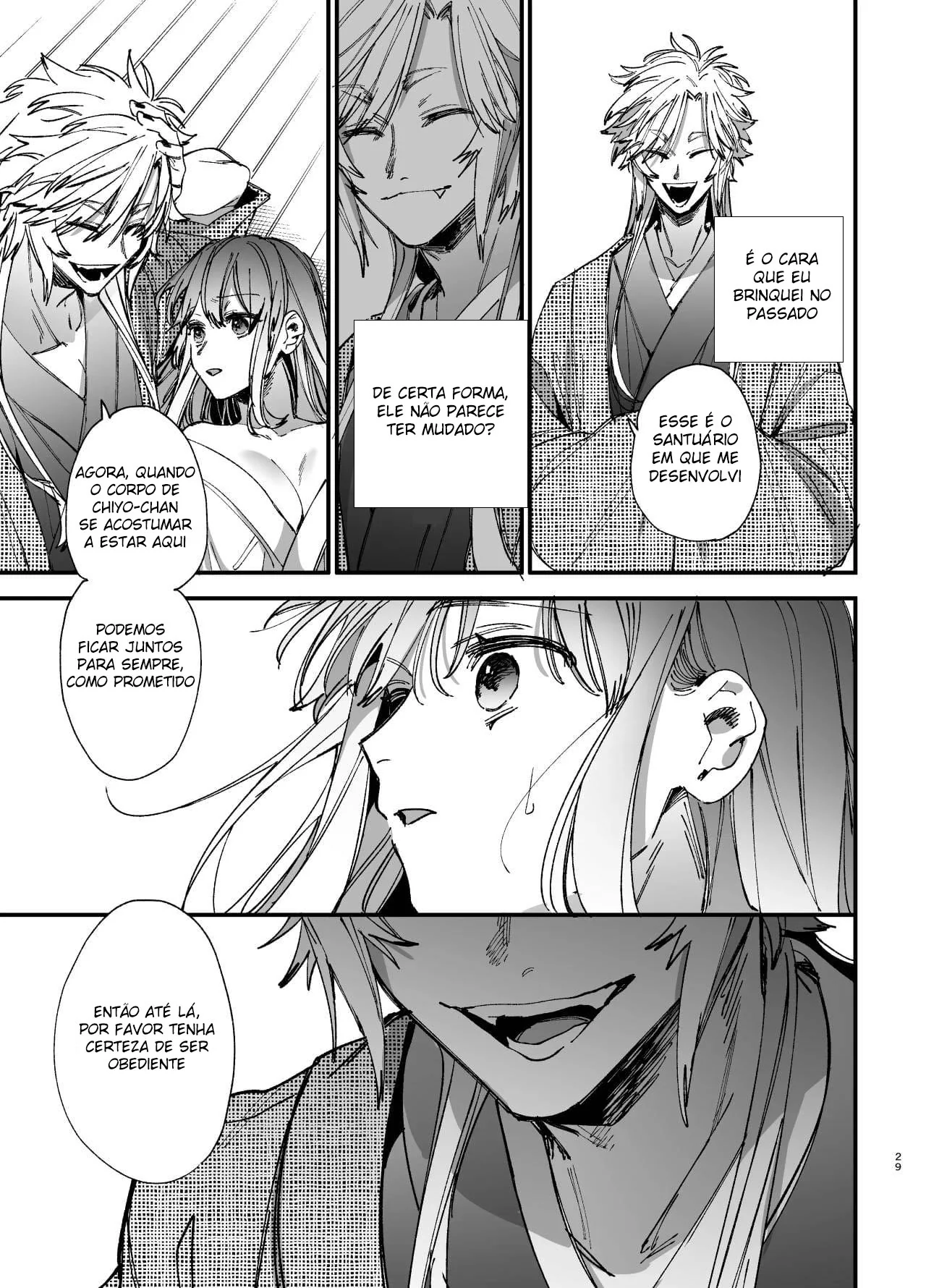 Espírito de Raposa Enfrenta Rola: Chiyo-chan em Apuros!" em HQ Brasileiro