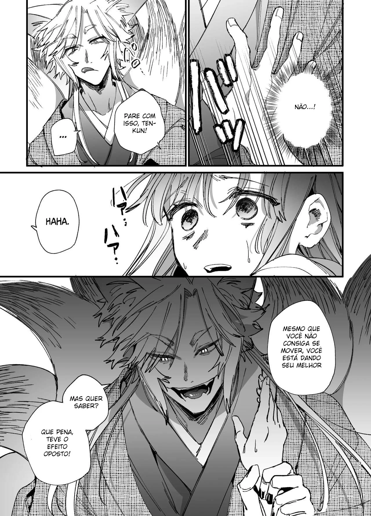 Espírito de Raposa Enfrenta Rola: Chiyo-chan em Apuros!" em HQ Brasileiro