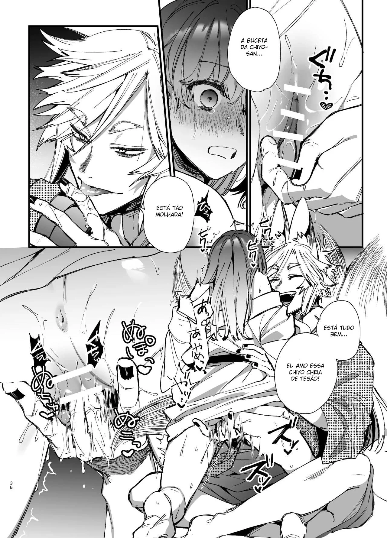 Espírito de Raposa Enfrenta Rola: Chiyo-chan em Apuros!" em HQ Brasileiro