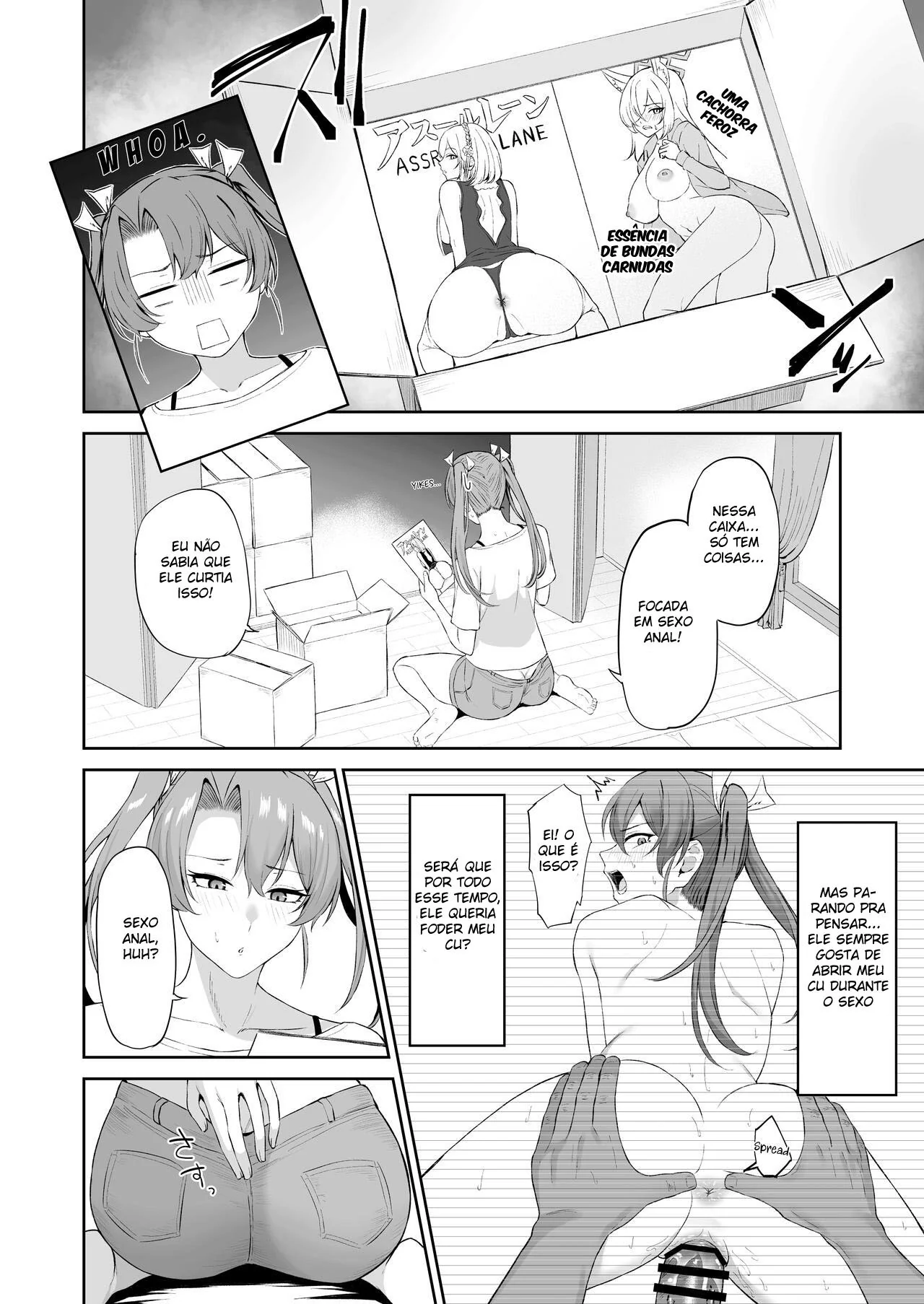 Esposa Safada Descobre Fetiche Anal do Marido - Em HQ Brasileiro