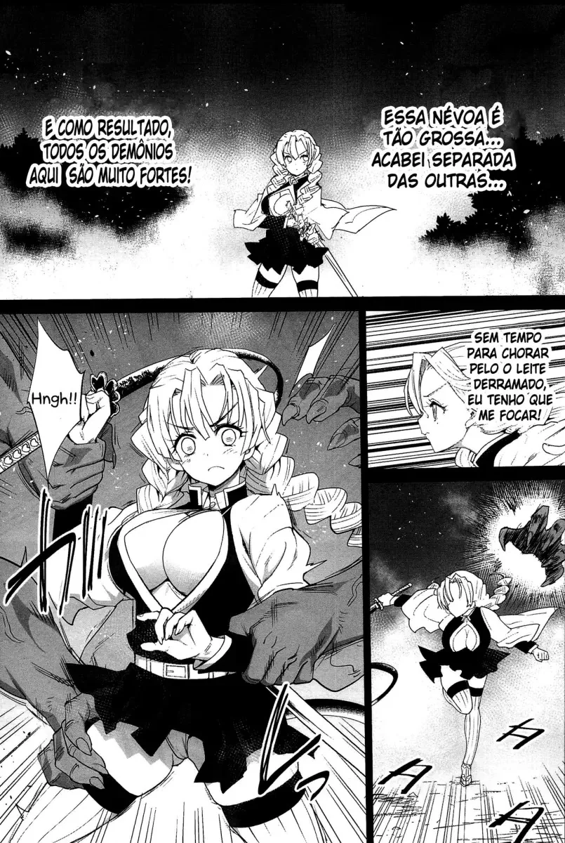 Estupro das Peitudas Matadoras de Demônios em Hentai HQ Brasileiro