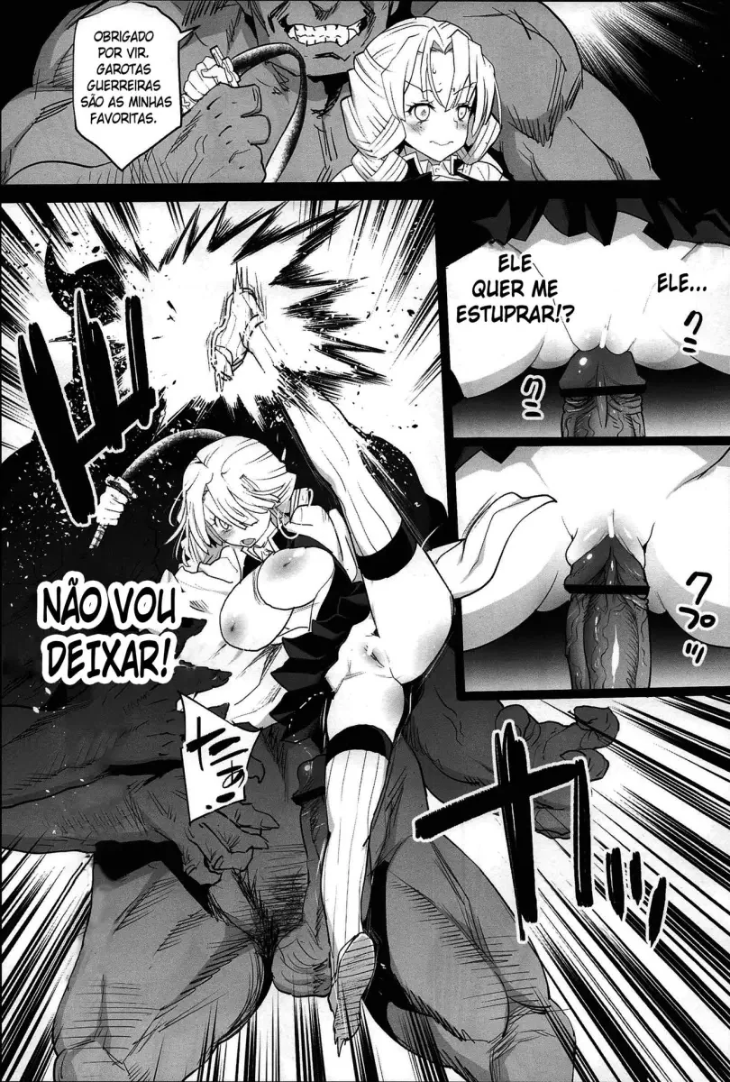 Estupro das Peitudas Matadoras de Demônios em Hentai HQ Brasileiro