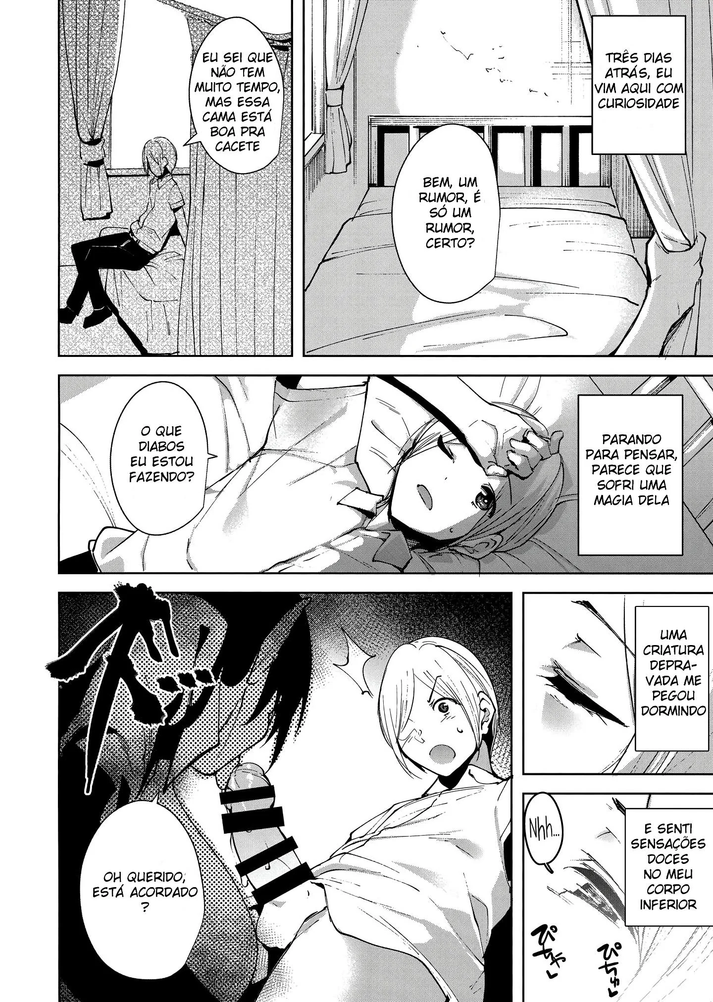 Fantasma Piranha Fode Com Estudante Corajoso" em HQ Brasileiro