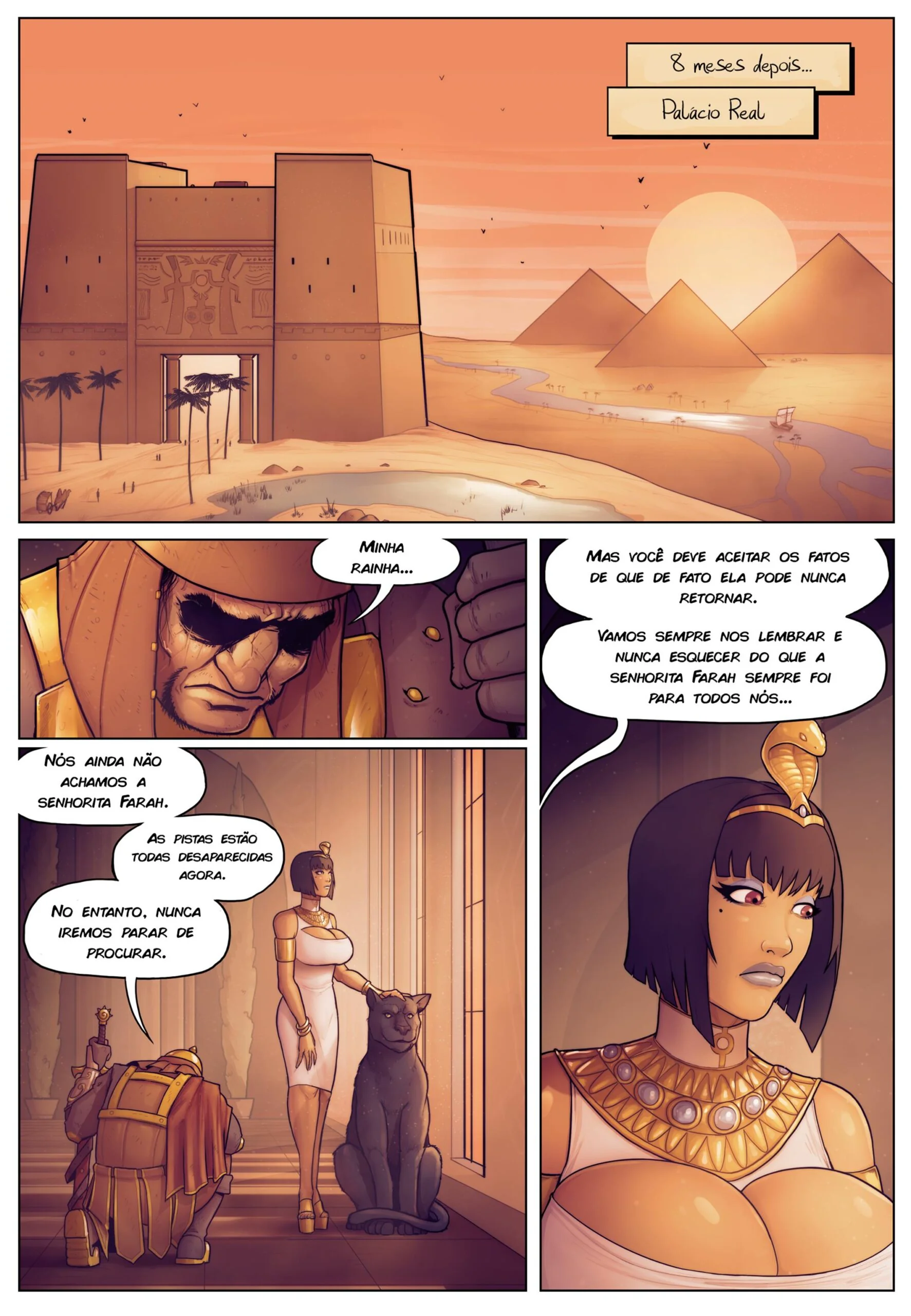 Farah e a Deusa irresistível em hentai HQ: Piranha sequestrada por Anubis