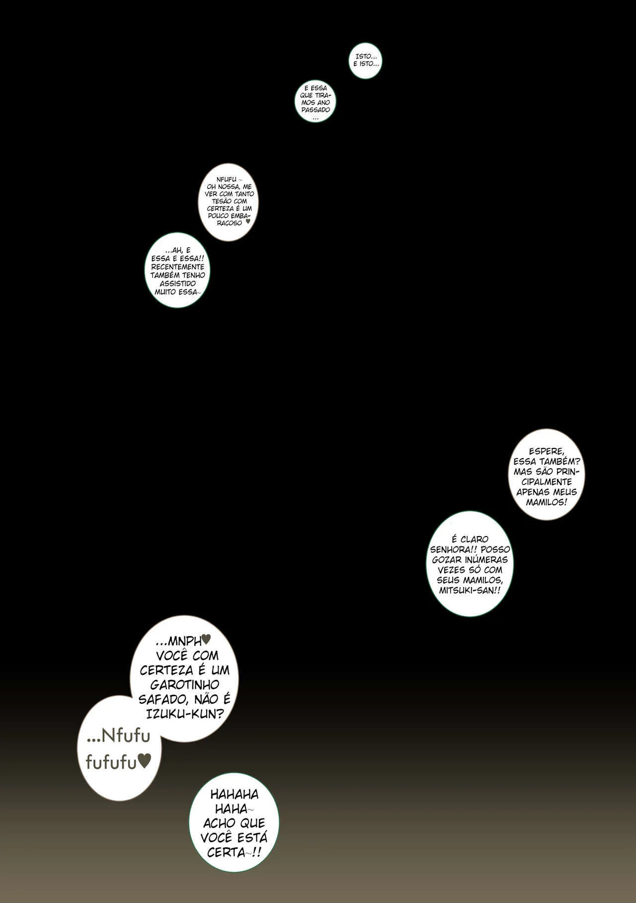 Férias de Verão: Piranha da Mãe do Bakugo Dando a Buceta para o Izuku Midoriya em HQ Brasileiro