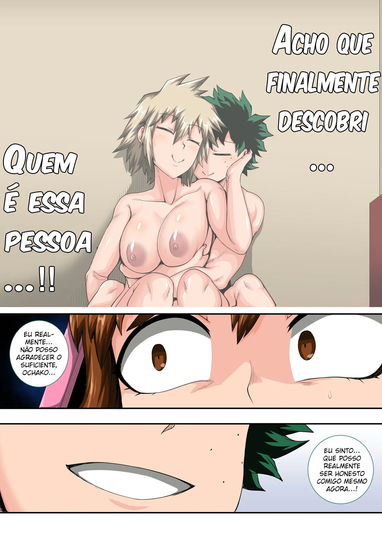 Férias de Verão: Piranha da Mãe do Bakugo Dando a Buceta para o Izuku Midoriya em HQ Brasileiro