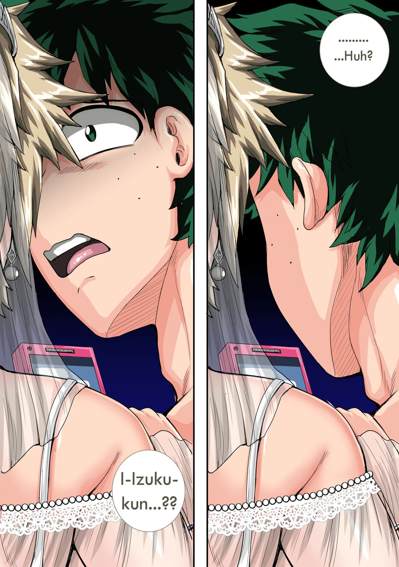 Férias de Verão: Piranha da Mãe do Bakugo Dando a Buceta para o Izuku Midoriya em HQ Brasileiro