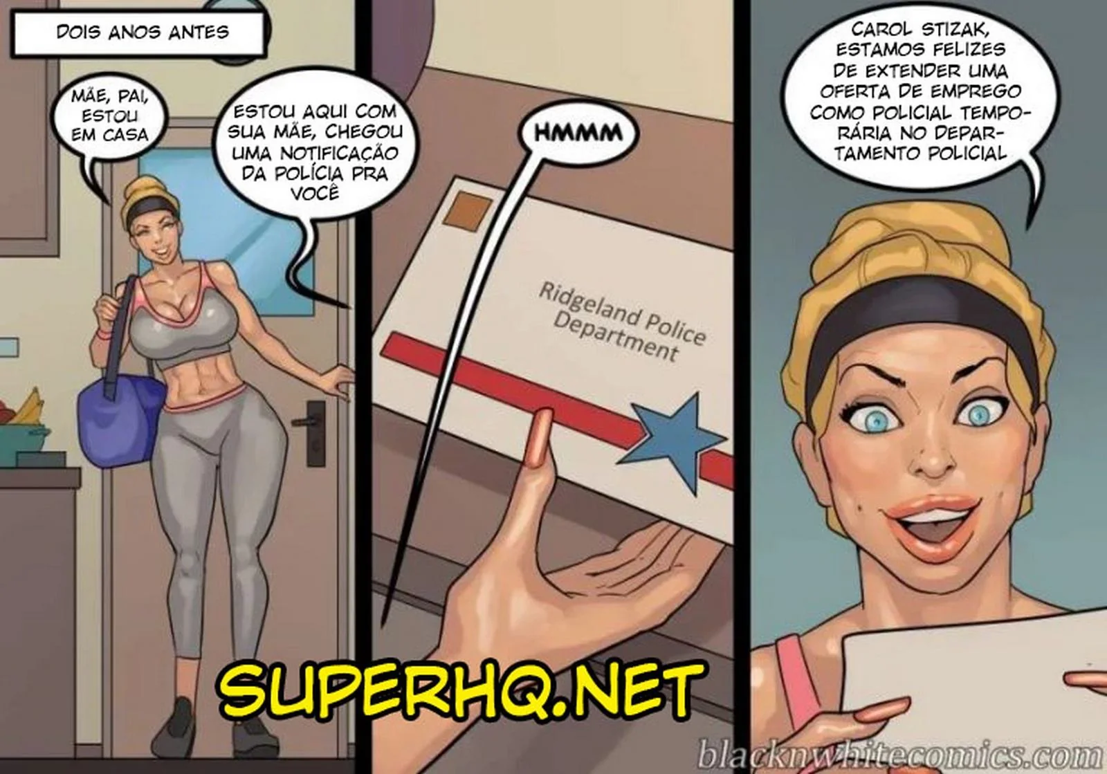 Fodendo a Secretária Piranha da Escola em HQ Brasileiro