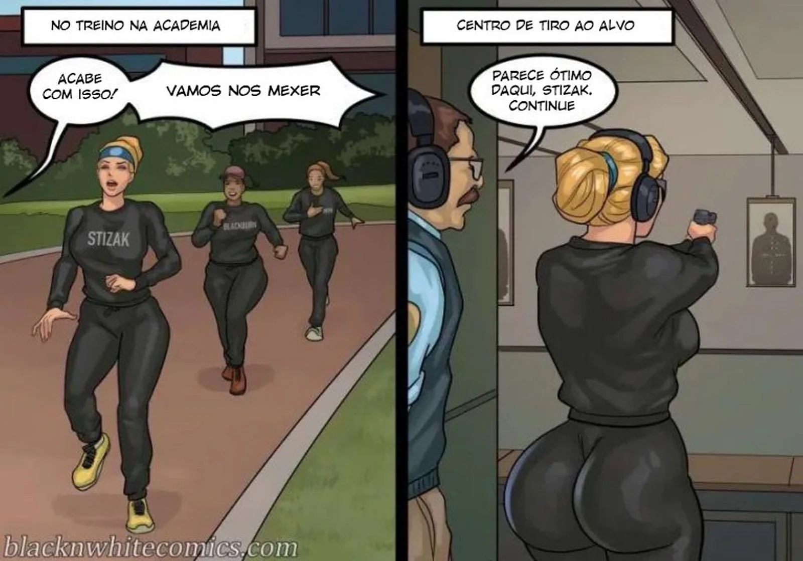 Fodendo a Secretária Piranha da Escola em HQ Brasileiro