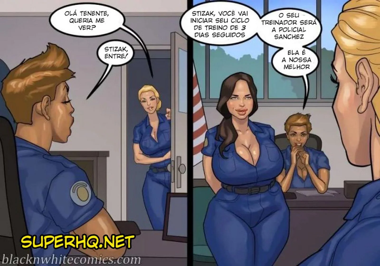 Fodendo a Secretária Piranha da Escola em HQ Brasileiro