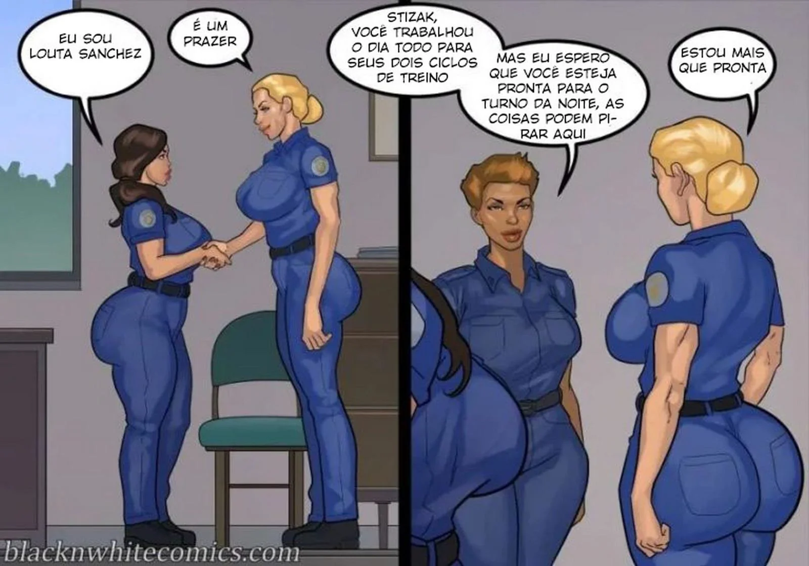 Fodendo a Secretária Piranha da Escola em HQ Brasileiro