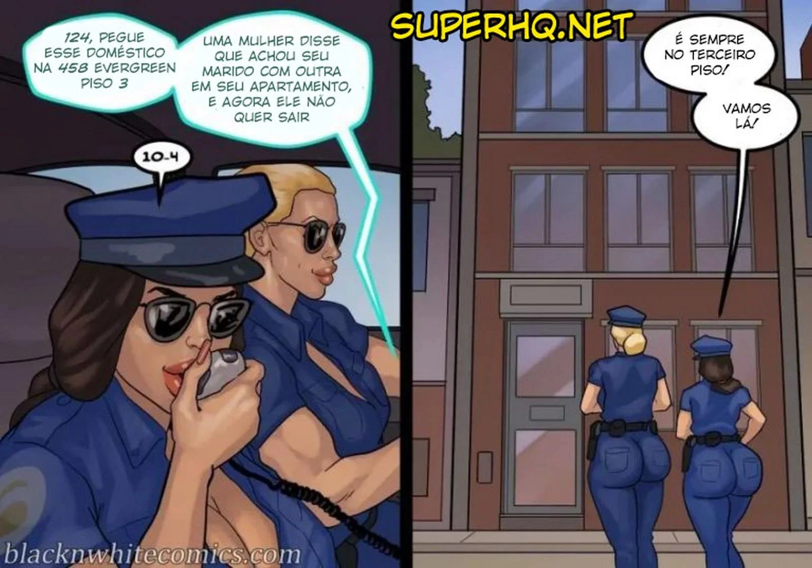 Fodendo a Secretária Piranha da Escola em HQ Brasileiro