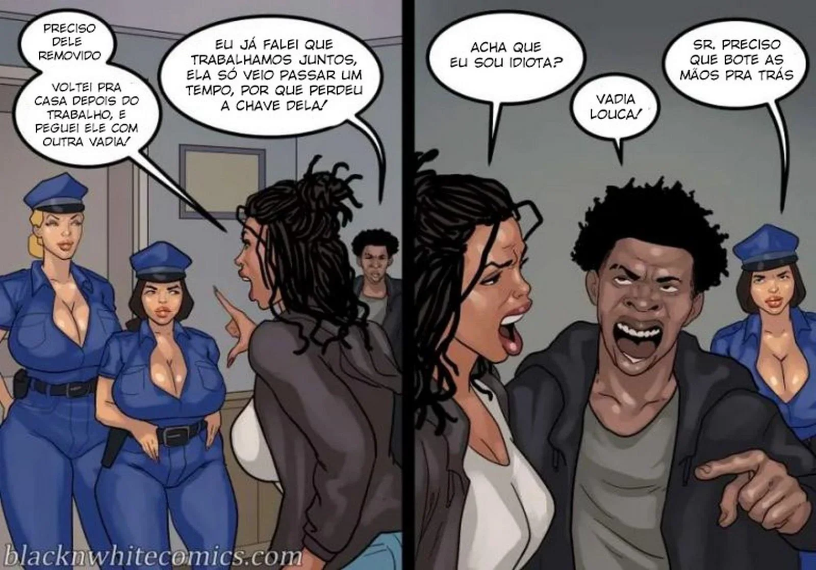 Fodendo a Secretária Piranha da Escola em HQ Brasileiro