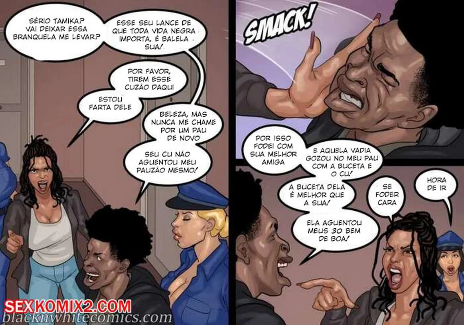 Fodendo a Secretária Piranha da Escola em HQ Brasileiro