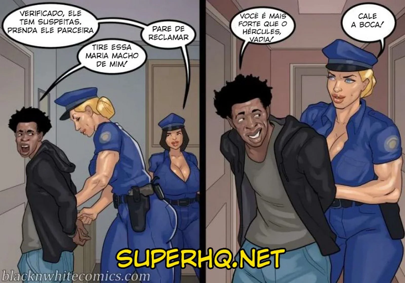 Fodendo a Secretária Piranha da Escola em HQ Brasileiro