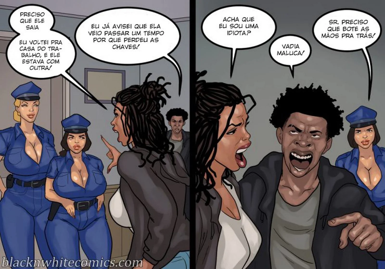 Fodendo a Secretária Piranha da Escola em HQ Brasileiro