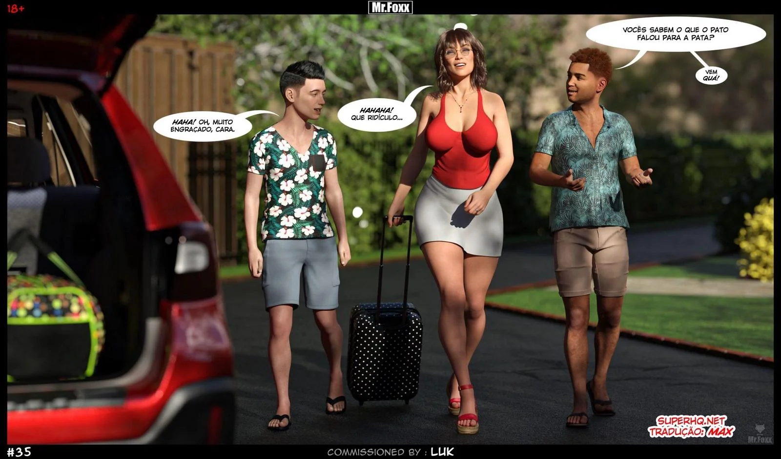 Fodendo a Titia Gostosa dos Hentai 3D em HQ Brasileiro