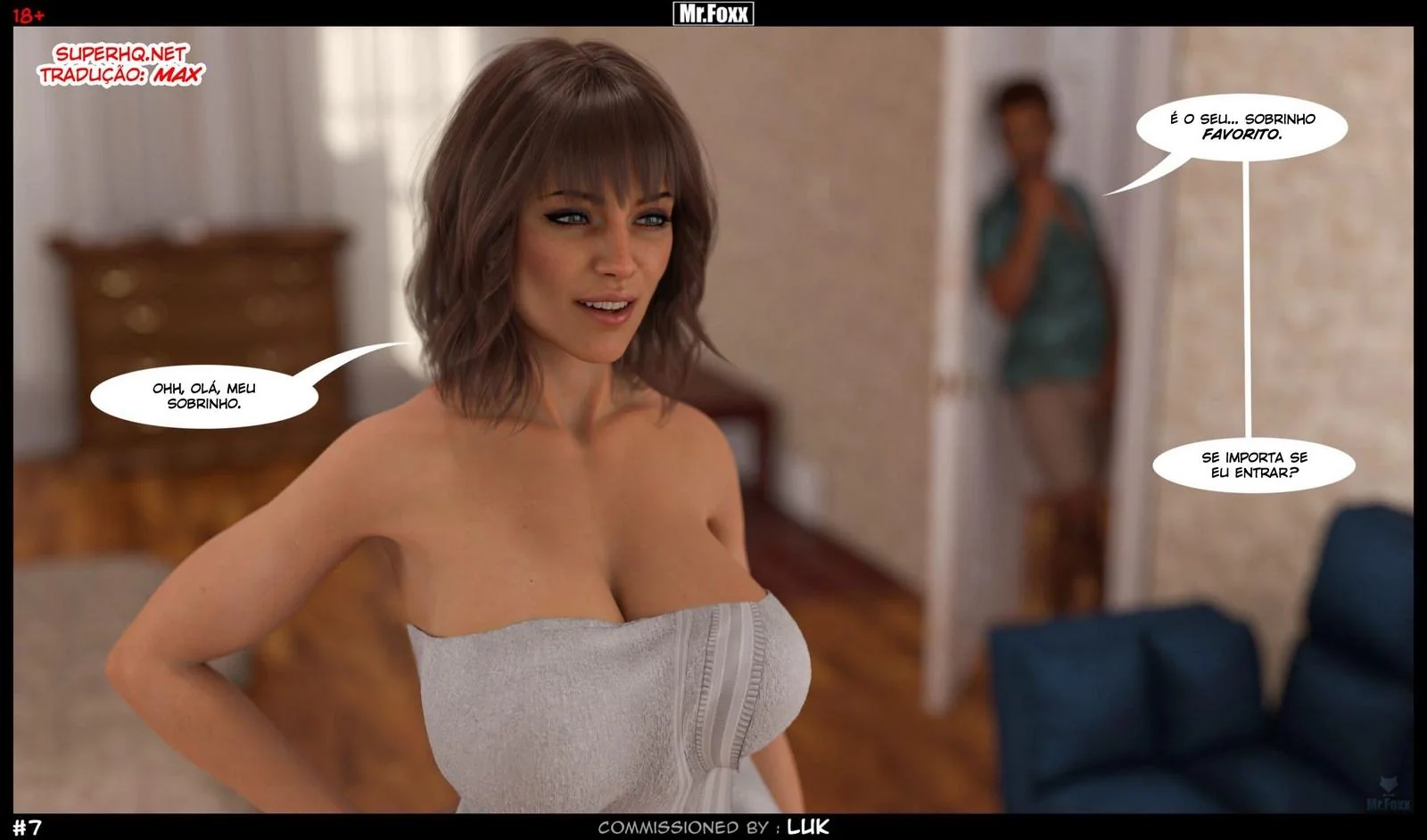 Fodendo a Titia Gostosa dos Hentai 3D em HQ Brasileiro