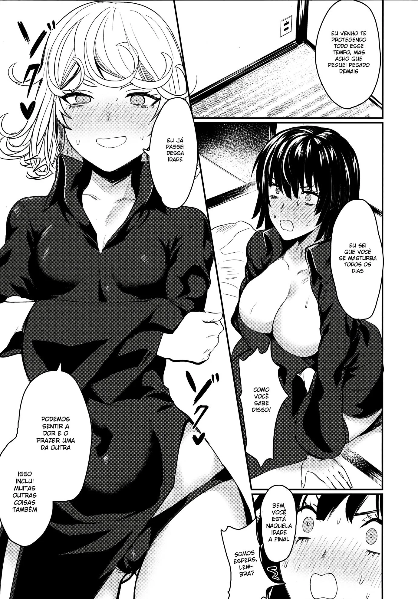 Fubuki dando a buceta pela primeira vez em One Punch Man Hentai HQ Brasileiro