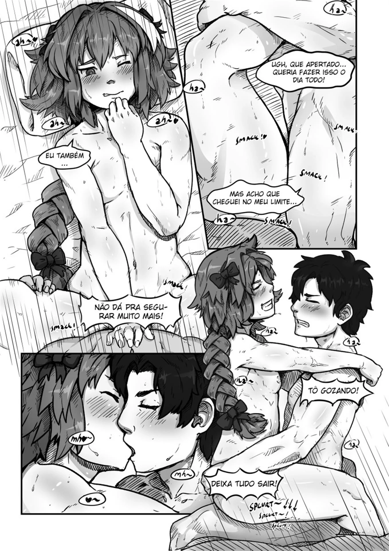 Fujimaru e as Piranhas de Fate Grand Order: Chuva de Porra em Hentai HQ Brasileiro