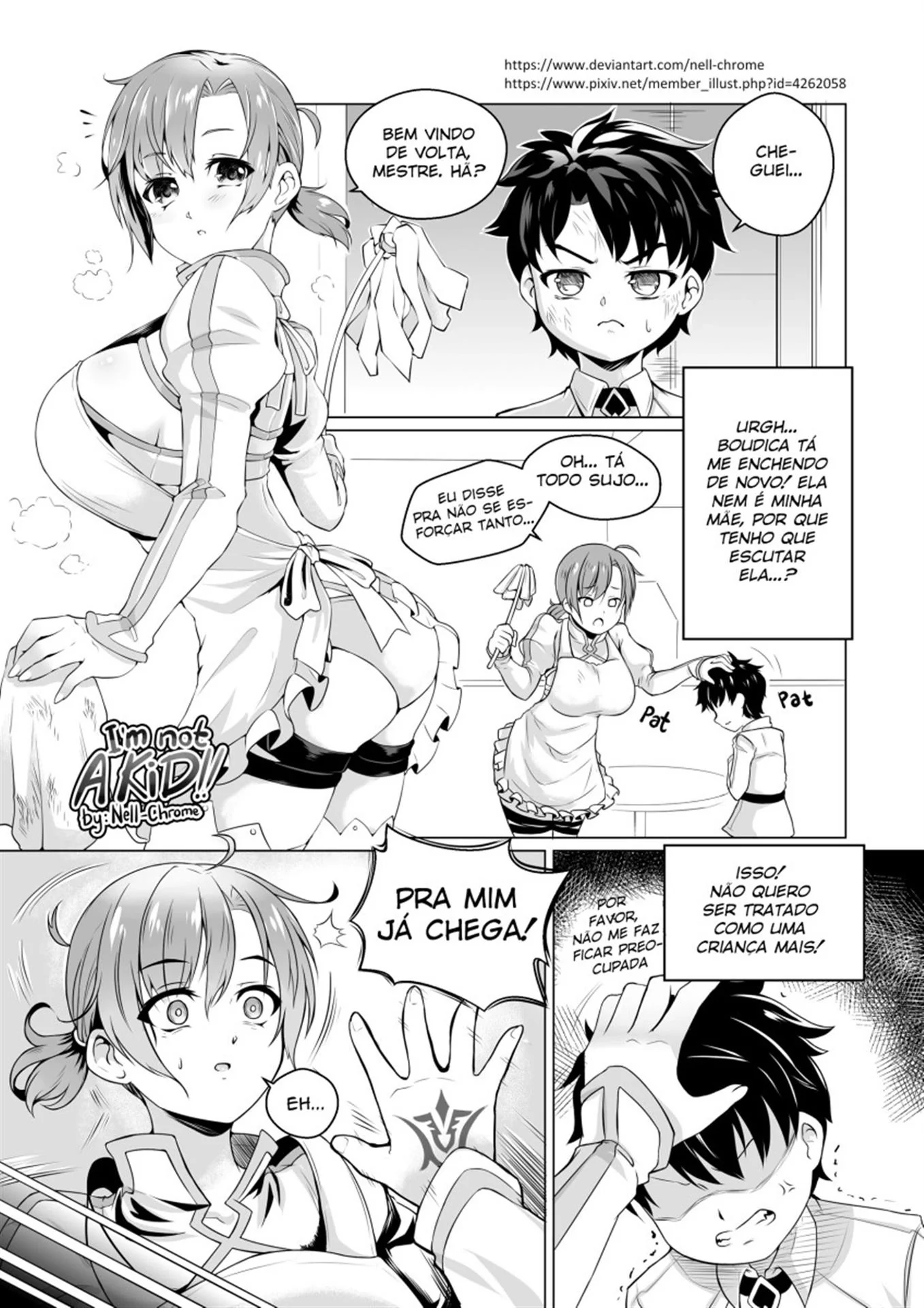 Fujimaru e as Piranhas de Fate Grand Order: Chuva de Porra em Hentai HQ Brasileiro