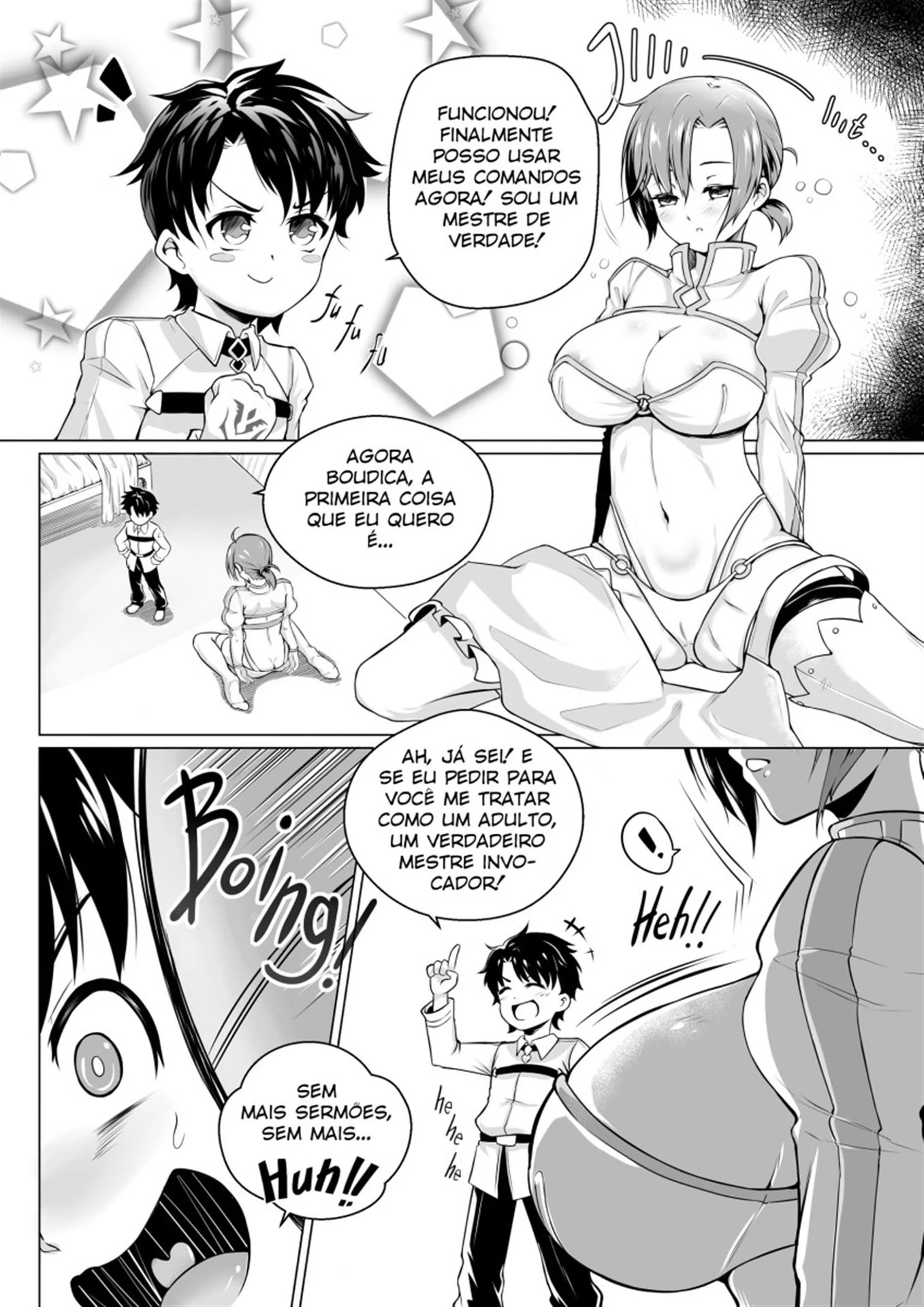 Fujimaru e as Piranhas de Fate Grand Order: Chuva de Porra em Hentai HQ Brasileiro