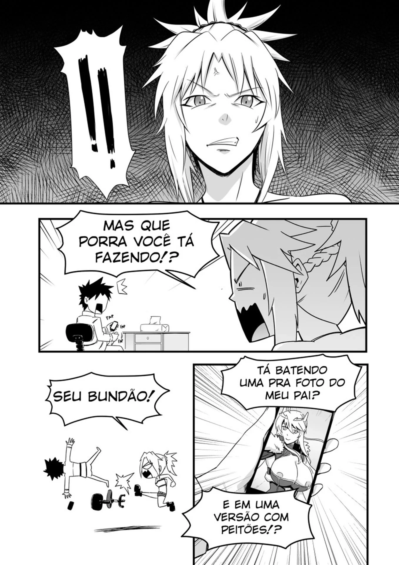 Fujimaru e as Piranhas de Fate Grand Order: Chuva de Porra em Hentai HQ Brasileiro