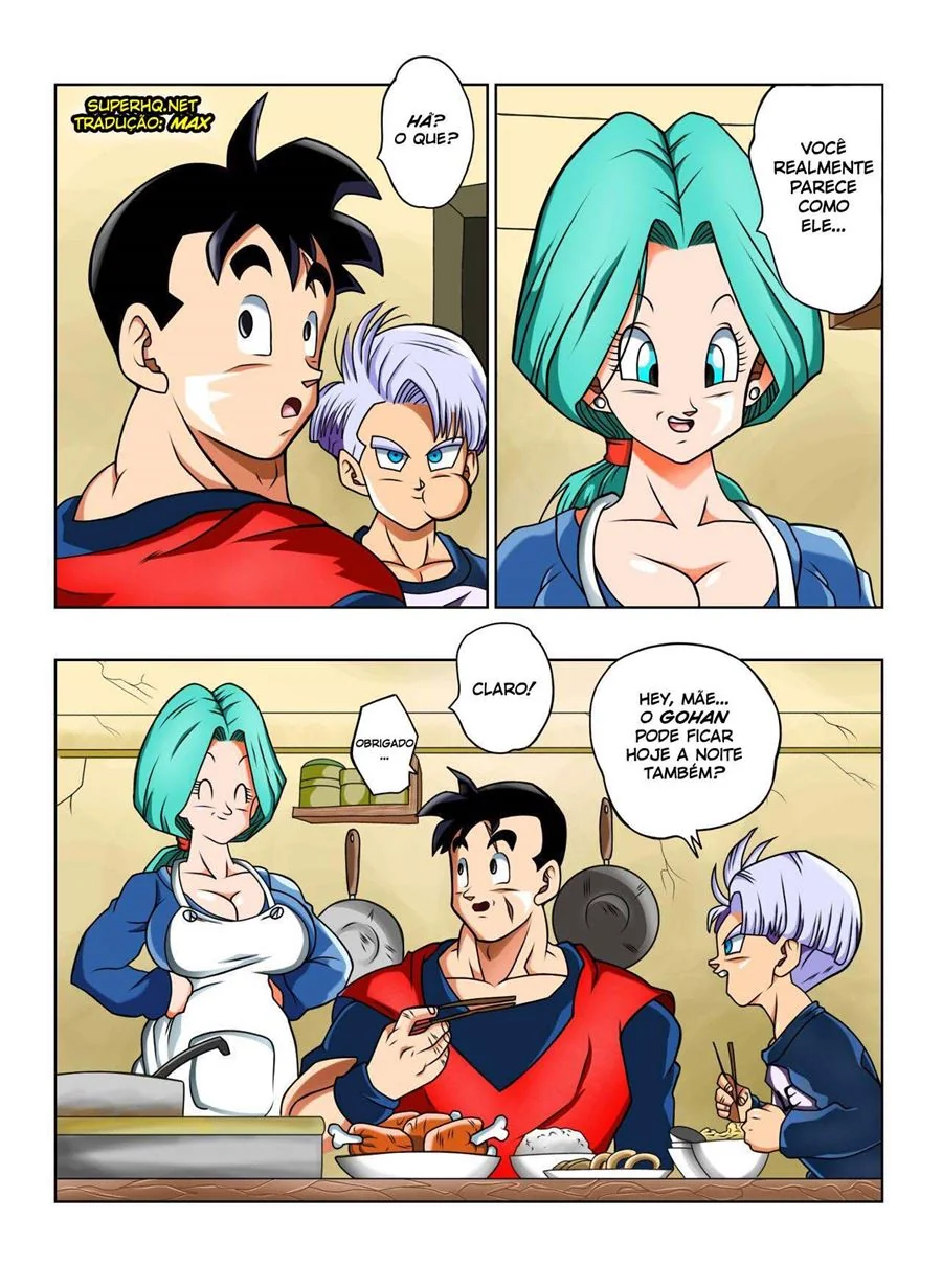 Gohan e Bulma: Agradecimento com Piroca em HQ Brasileiro
