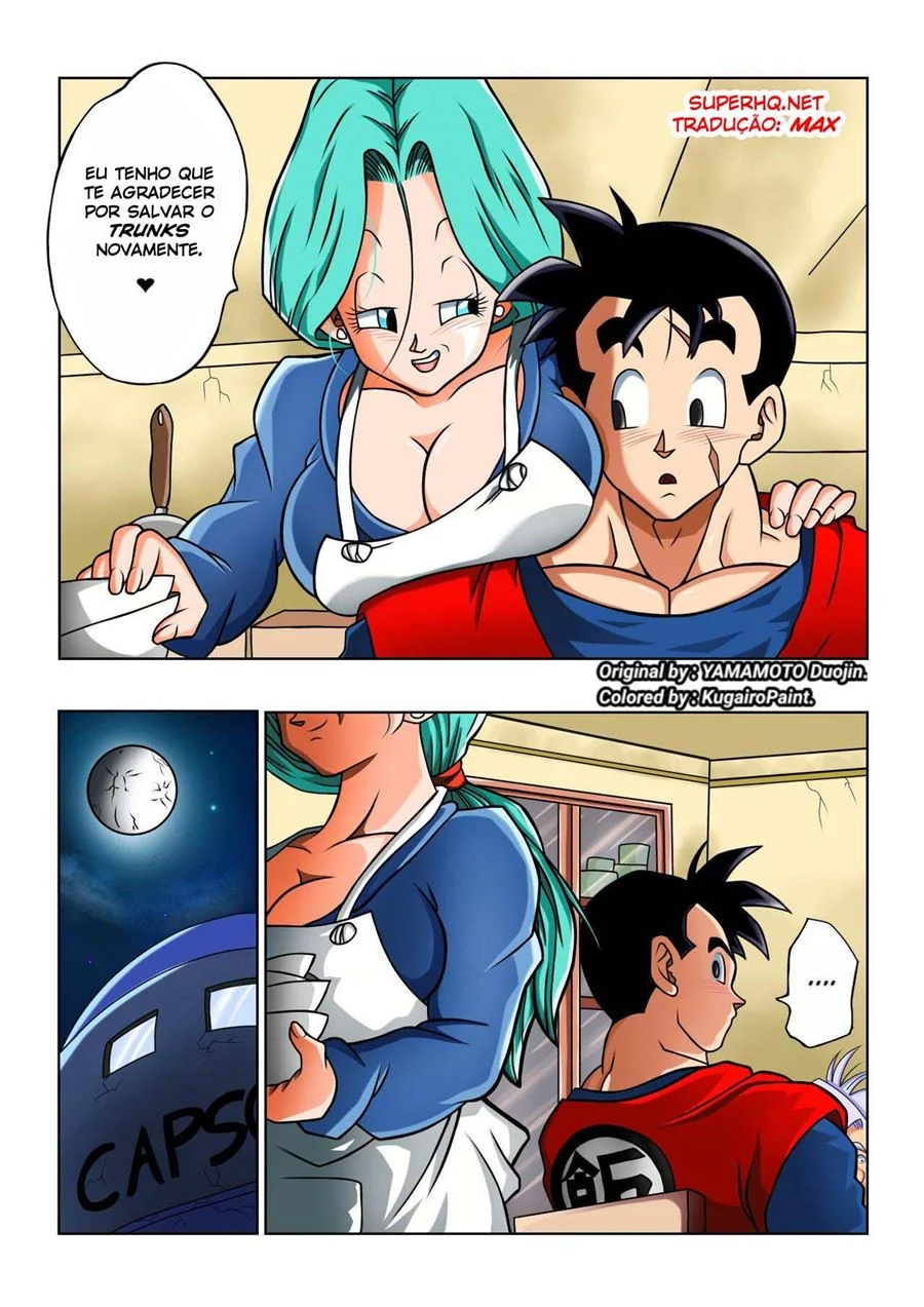 Gohan e Bulma: Agradecimento com Piroca em HQ Brasileiro