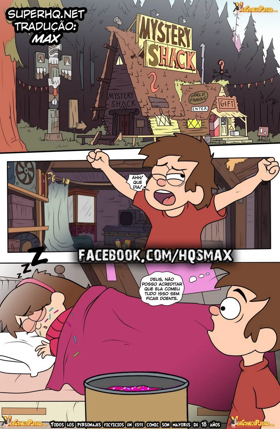 Gravity Falls: Orgia de Verão VL.2 - Piranhas Safadas e Rolas duraças em HQ Brasileiro