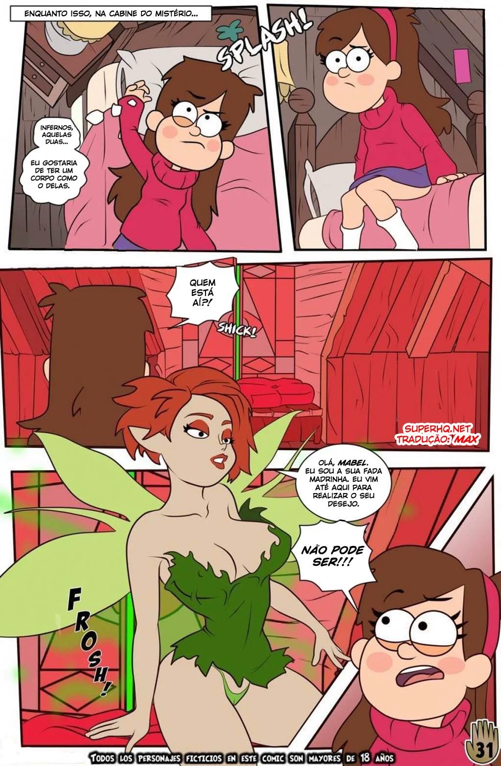 Gravity Falls: Orgia de Verão VL.2 - Piranhas Safadas e Rolas duraças em HQ Brasileiro