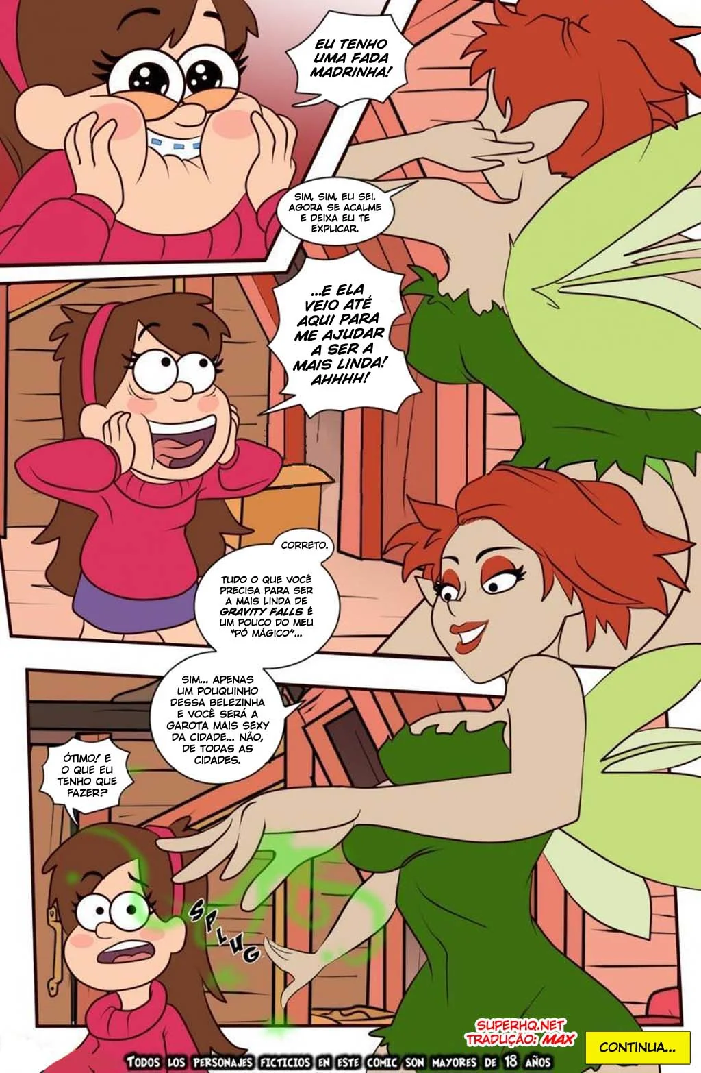 Gravity Falls: Orgia de Verão VL.2 - Piranhas Safadas e Rolas duraças em HQ Brasileiro