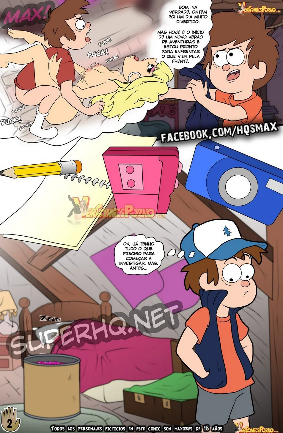 Gravity Falls: Orgia de Verão VL.2 - Piranhas Safadas e Rolas duraças em HQ Brasileiro