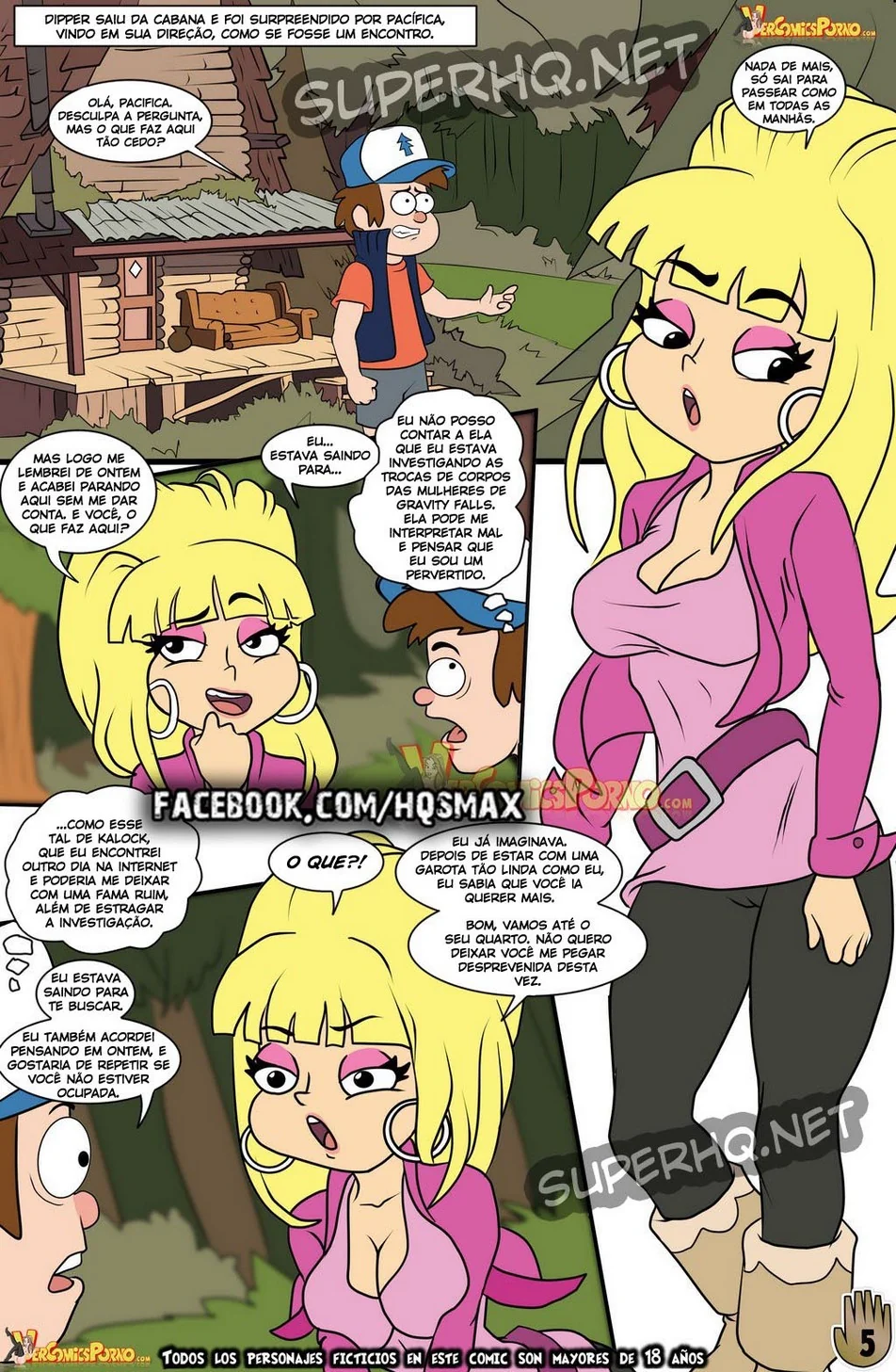 Gravity Falls: Orgia de Verão VL.2 - Piranhas Safadas e Rolas duraças em HQ Brasileiro