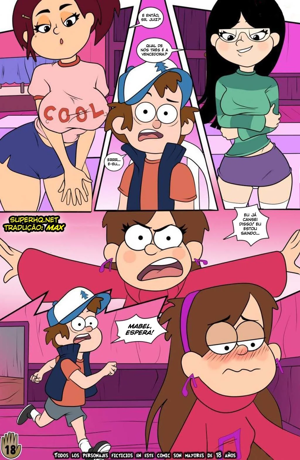 Gravity Falls: Orgia de Verão VL.2 - Piranhas Safadas e Rolas duraças em HQ Brasileiro