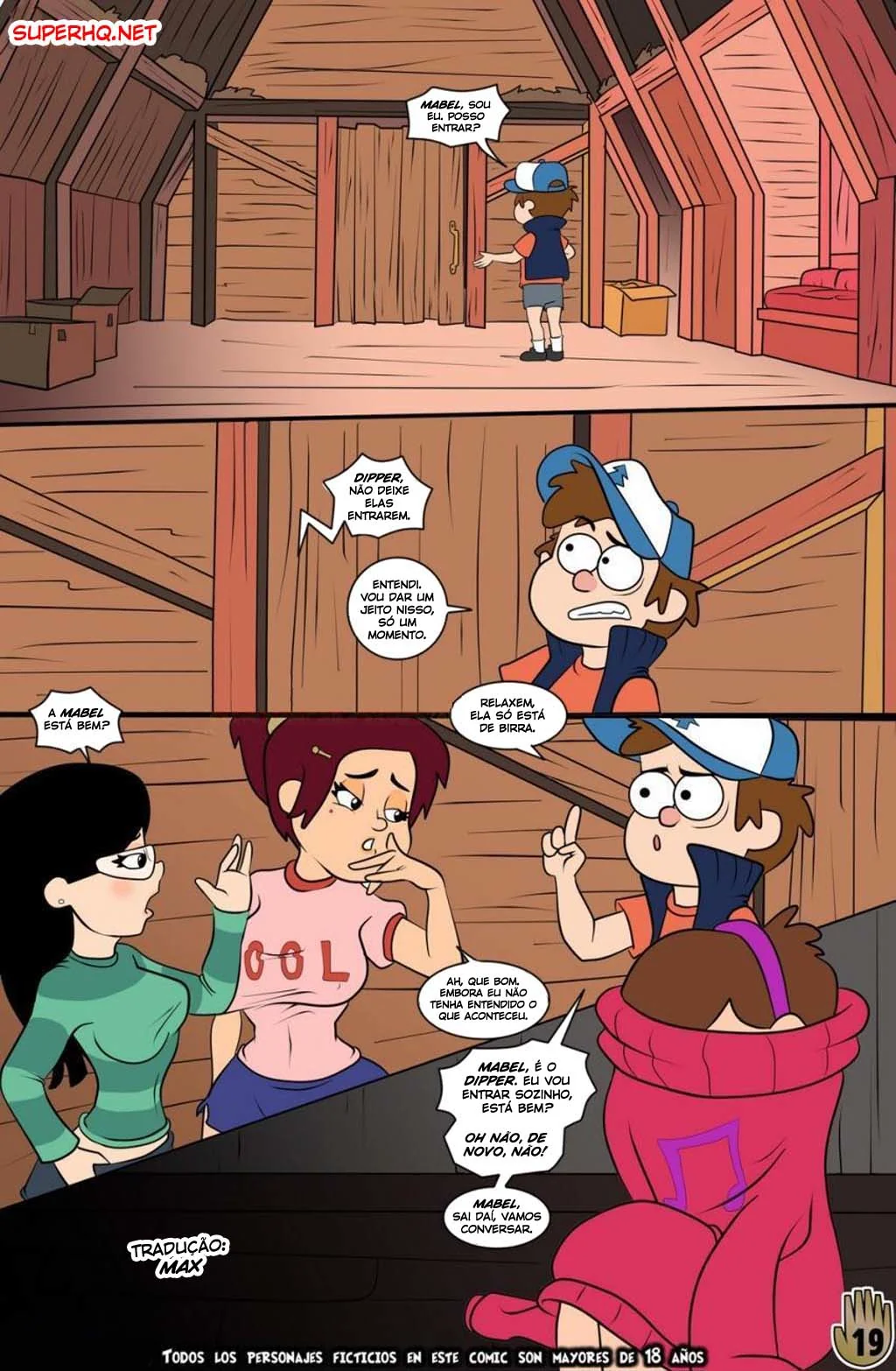 Gravity Falls: Orgia de Verão VL.2 - Piranhas Safadas e Rolas duraças em HQ Brasileiro