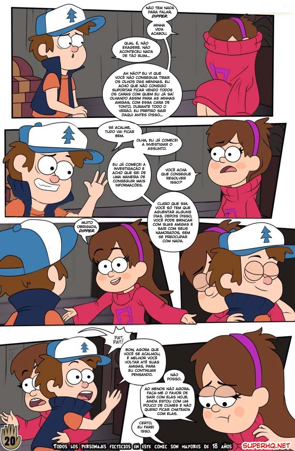 Gravity Falls: Orgia de Verão VL.2 - Piranhas Safadas e Rolas duraças em HQ Brasileiro