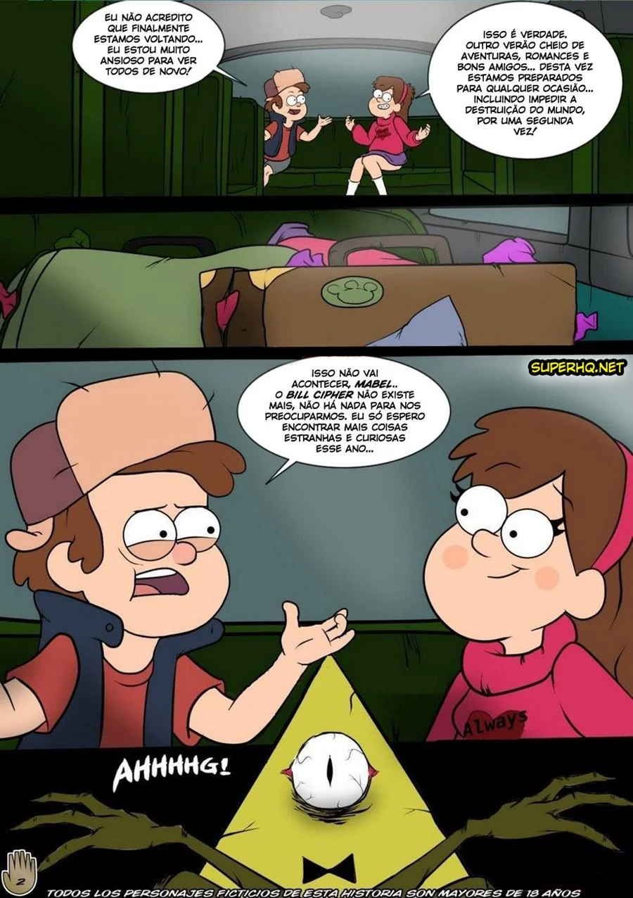 Gravity Falls, Uma Vez de Prazer VL.1 - Festa de Bem-Vindos com Muitas Piranhas Prontas para Fuder em HQ Brasileiro!