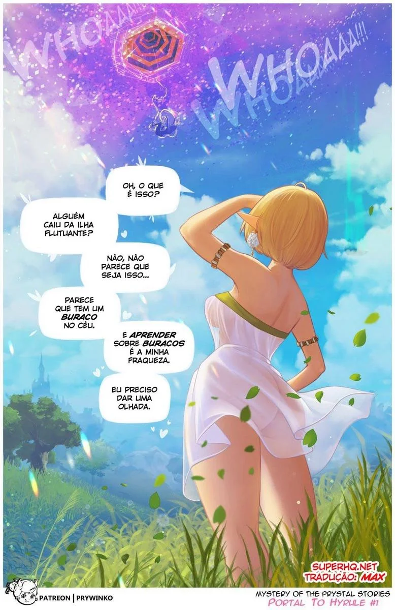 Gwen e a Princesa Zelda em Hyrule: A Suruba Interdimensional em Hentai HQ Brasileiro