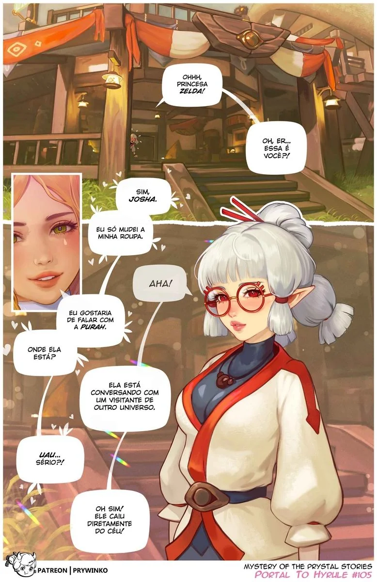 Gwen e a Princesa Zelda em Hyrule: A Suruba Interdimensional em Hentai HQ Brasileiro