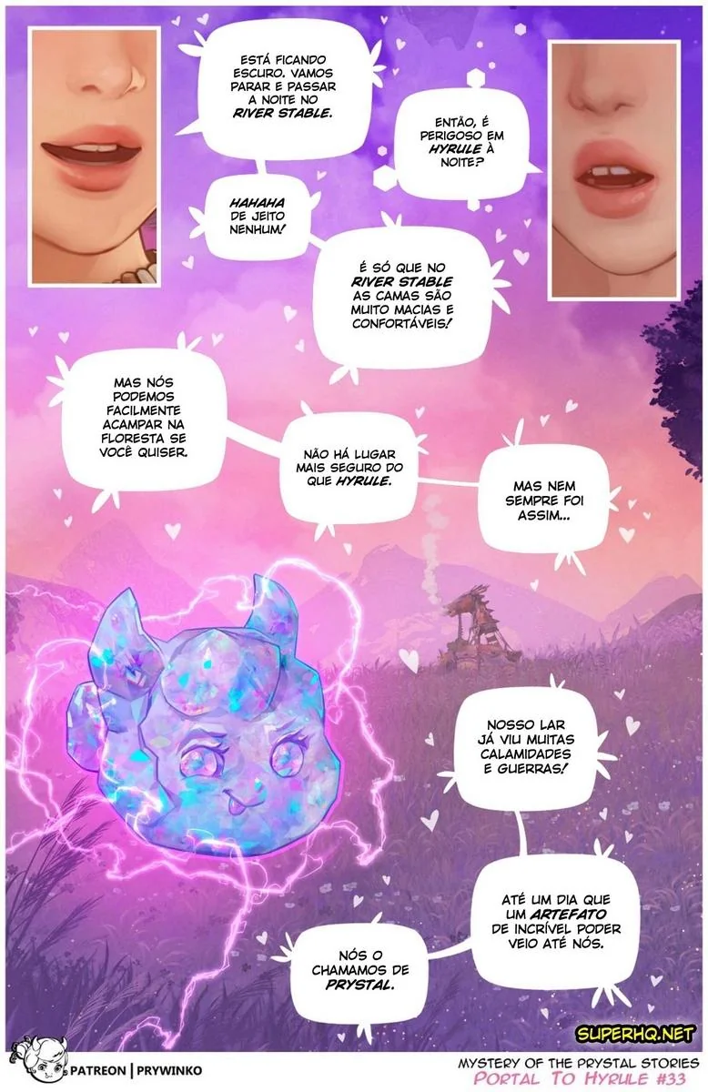 Gwen e a Princesa Zelda em Hyrule: A Suruba Interdimensional em Hentai HQ Brasileiro