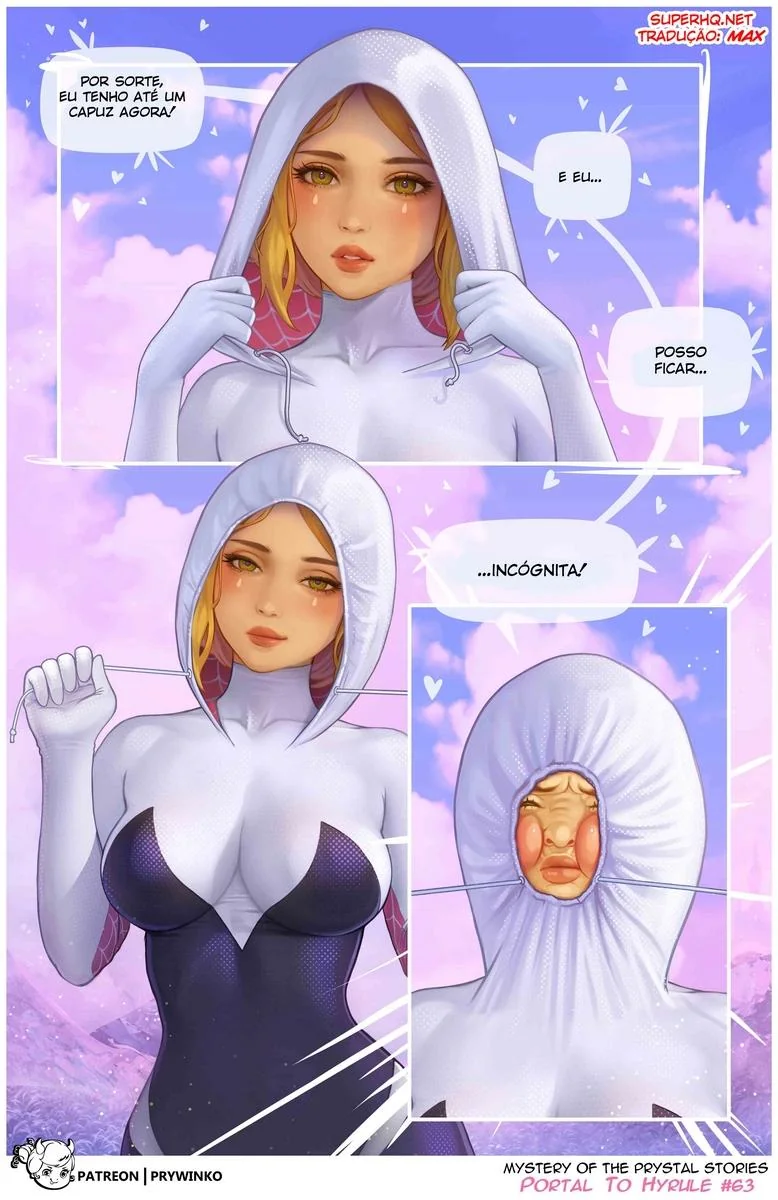 Gwen e a Princesa Zelda em Hyrule: A Suruba Interdimensional em Hentai HQ Brasileiro