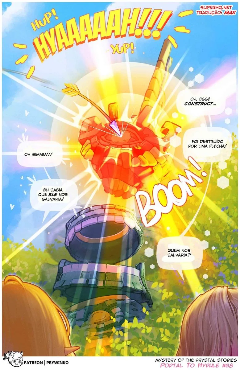 Gwen e a Princesa Zelda em Hyrule: A Suruba Interdimensional em Hentai HQ Brasileiro