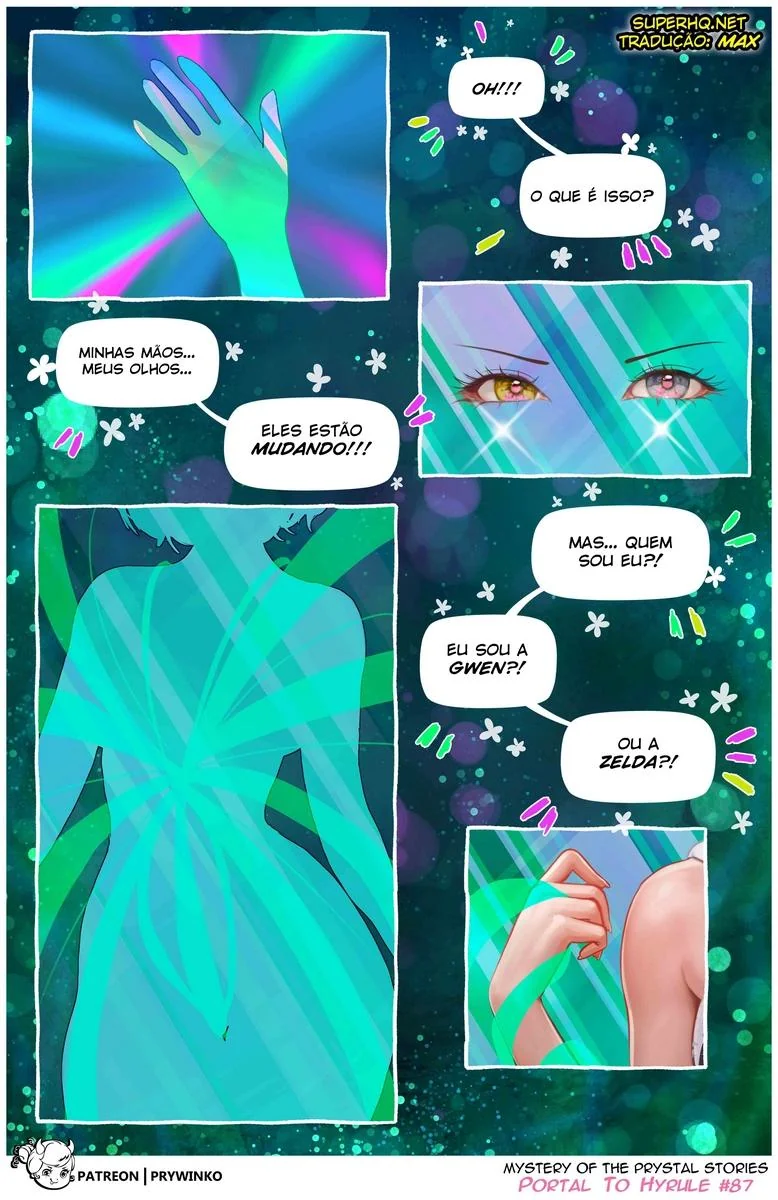 Gwen e a Princesa Zelda em Hyrule: A Suruba Interdimensional em Hentai HQ Brasileiro