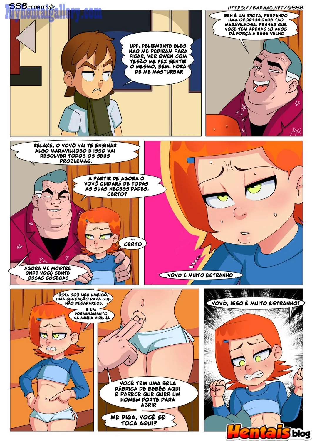 Gwen Piranha Dando a Buceta Pro Vovô Tarado - Hentai HQ Brasileiro